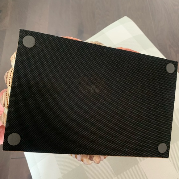 Seashell wooden box with shells and china encrusted on wooden decorative… - Picture 11 of 16